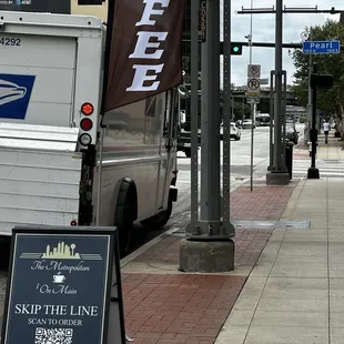 QR code outside to order ahead (screenshot this to do the same)