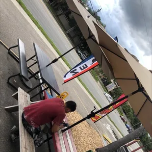 Outdoor seating