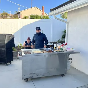 Felix cooking it up!