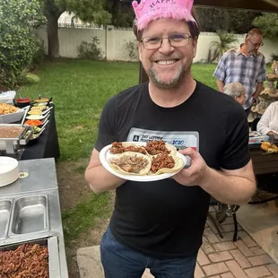 Birthday boy loved his Al Pastor tacos!!!!