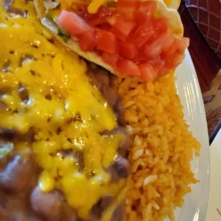 2 Carne Asada Taco Plate