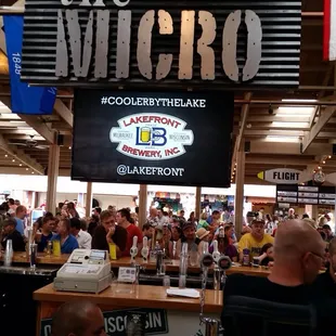 Beer lovers take shelter from ordinary beer at The Micro.