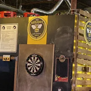 a dart in a target
