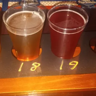 Local beer flight