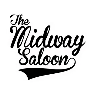 the midway saloon lettering