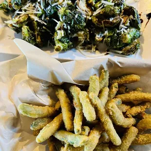 Green beans &amp; brussel sprouts!