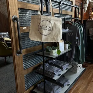 a display of clothing