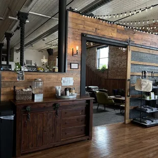 the interior of the building