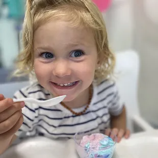 Cotton candy ice cream