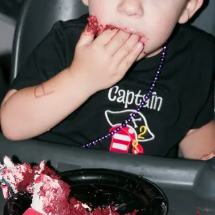 Red Velvet with Cream Cheese frosting! It tasted as good as it looked!