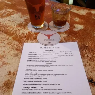 oysters and mussels, menu