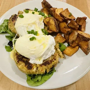Crab cake Benedict