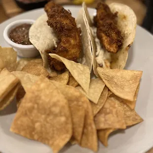 a plate of mexican food