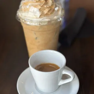 Snickerdoodle latte and espresso