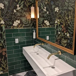 a sink in a bathroom