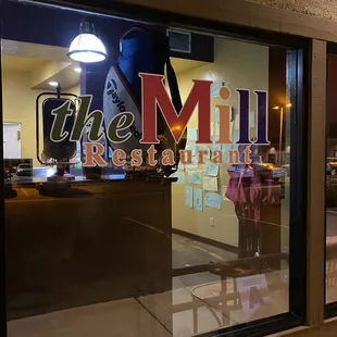 Signage by entrance