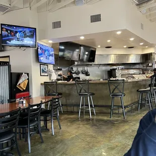 Inside restaurant