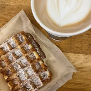 Waffle &amp; winter spice latte