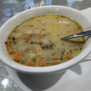 Chicken and rice soup!
