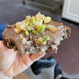 Seasonal toast on adventure bread