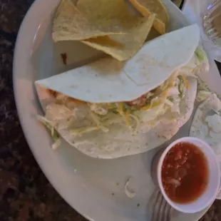 Chicken tacos with delicious lime drizzle