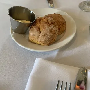 Sweet potato biscuits. Warm. Really good with butter.