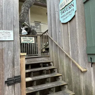 stairs leading up to the building