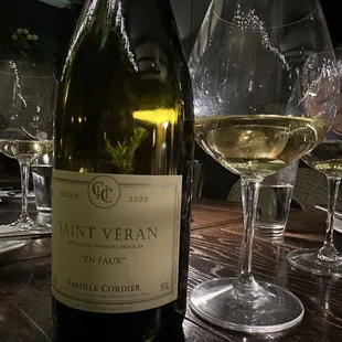 Wine pairing chosen by the sommelier