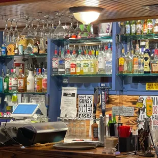 a bar with a lot of liquor