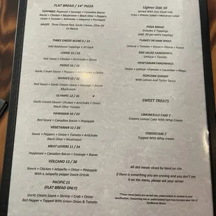 Menu February 2024