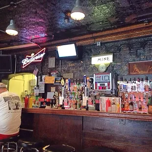 a man sitting at the bar