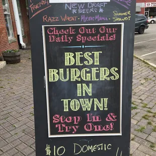 the best burgers in town