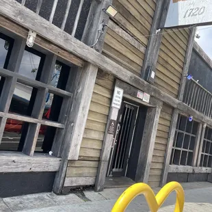the entrance to the store