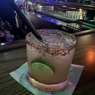 a margarita in a glass