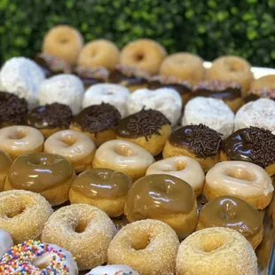 a variety of donuts