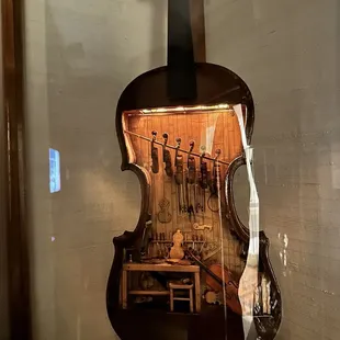 Tiny violins inside a violin