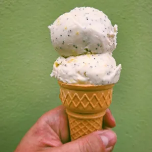 Lemon Poppyseed Ice Cream