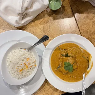 $26 | Malabar Fish Curry - King fish fillets cooked in kokum-fenugreek sauce and finished with coconut milk. Very good!