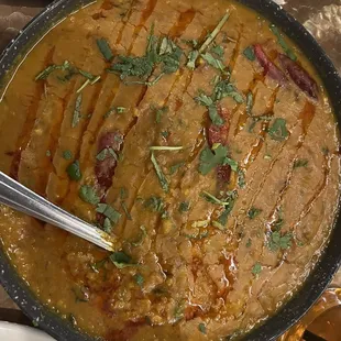 Yellow lentil entree