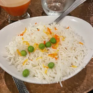 Rice included with entrée
