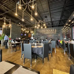 the dining area of the restaurant