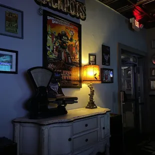 the interior of the pub