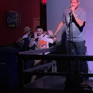 A comedy show at the Mint