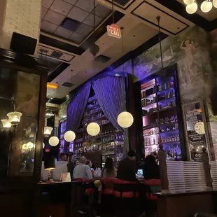 The cute bar and decor