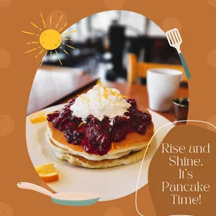 Don&apos;t forget to try our Seasonal Pancakes! #seasonalpancakes