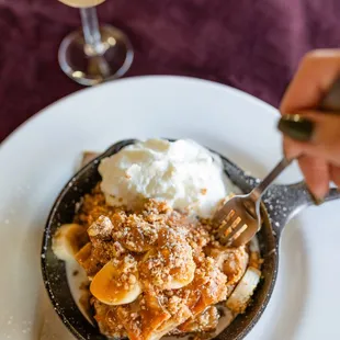 Baked Banana Caramel French Toast