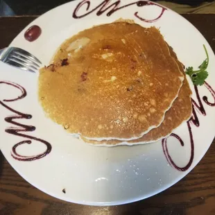 Blackberry Pancake Stack