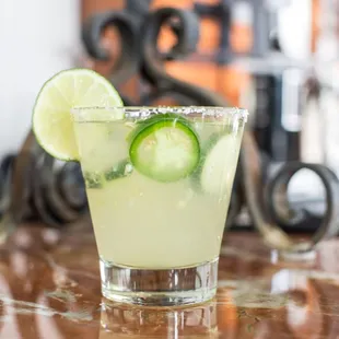 Cucumber jalepeno margarita