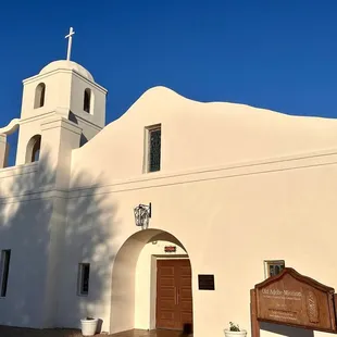Old Adobe Mission next door to restaurant