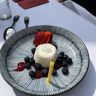 Birthday gelato and berries. ! So good